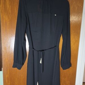 Elegant Black Long Sleeve Dress